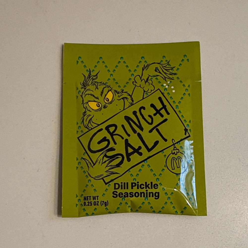 McDonald’s Grinch Salt Dill Pickle Seasoning